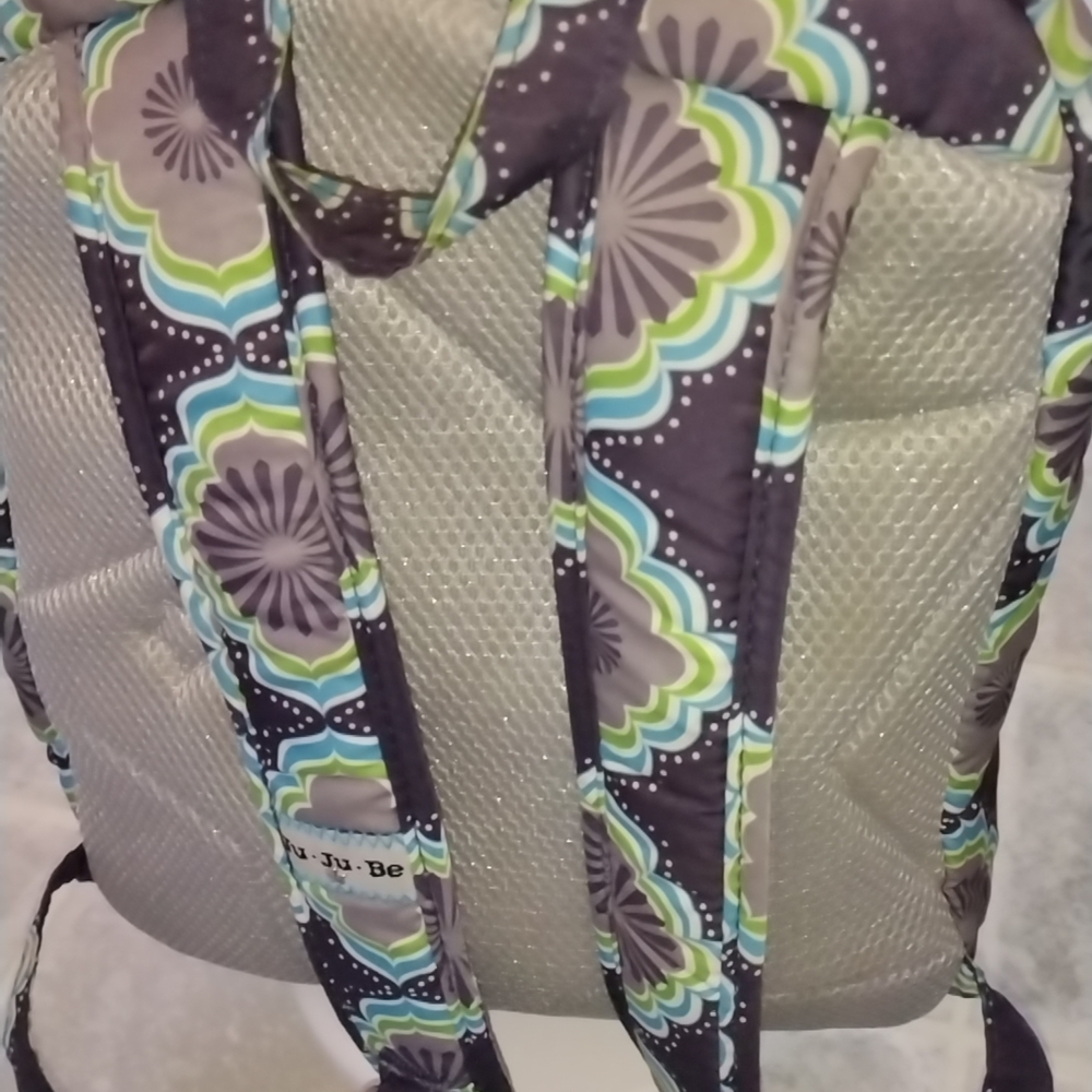 Ju-Ju-Be Floral Pattern Backpack in Purple and Green - Picture 14 of 17